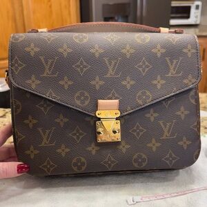 Louis Vuitton Brown and Gold Monogram Satchel